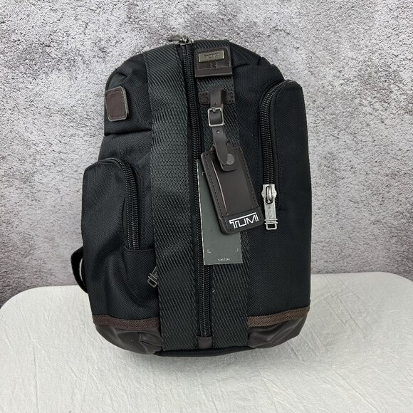 NWT Tumi Alpha Bravo Monterey Sling Shoulder Bag Black - Picture 1 of 10